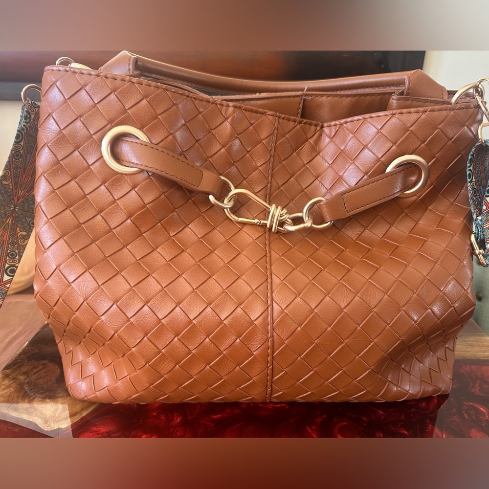 Time and Tru Women's Hazel Satchel Bag Crossbody Shoulder Purse EUC - Picture 2 of 4
